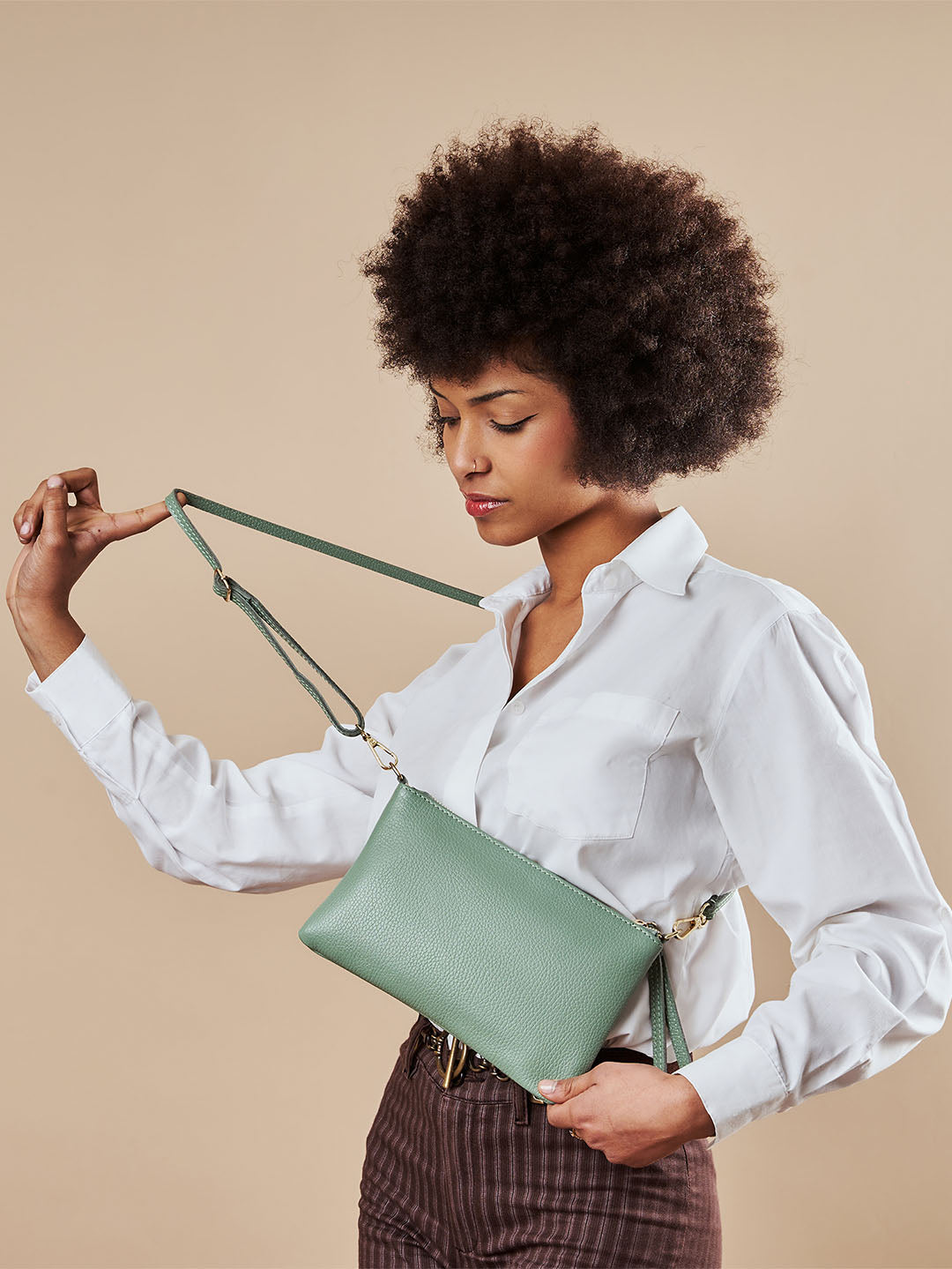 Pochette en cuir Eleganza Duo-Size