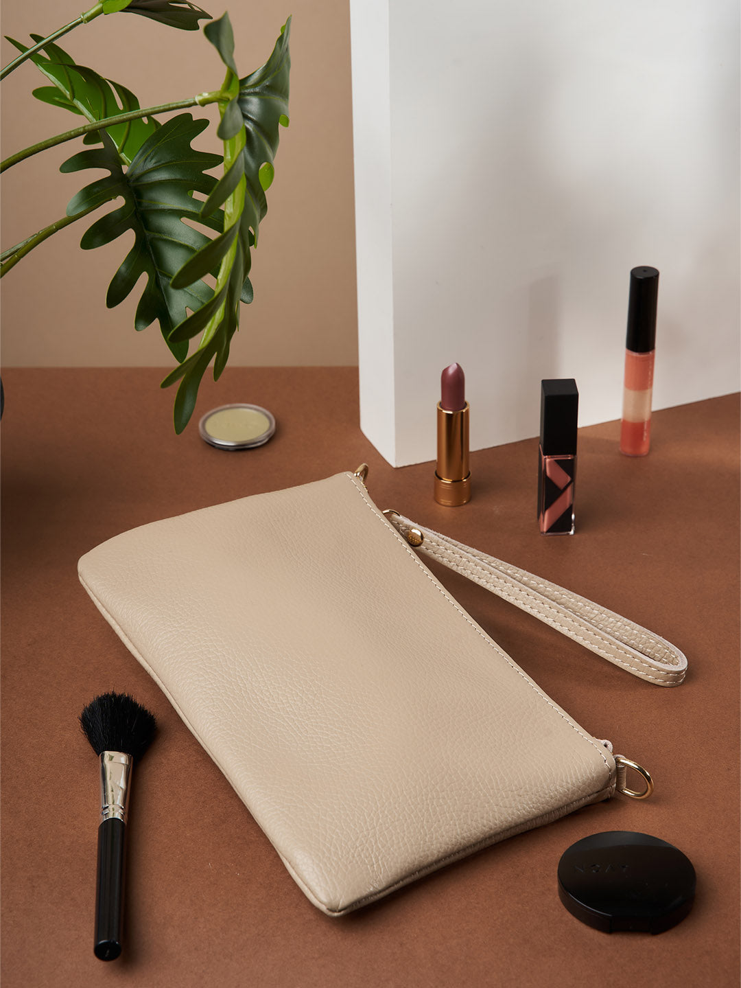 Pochette en cuir Eleganza Duo-Size