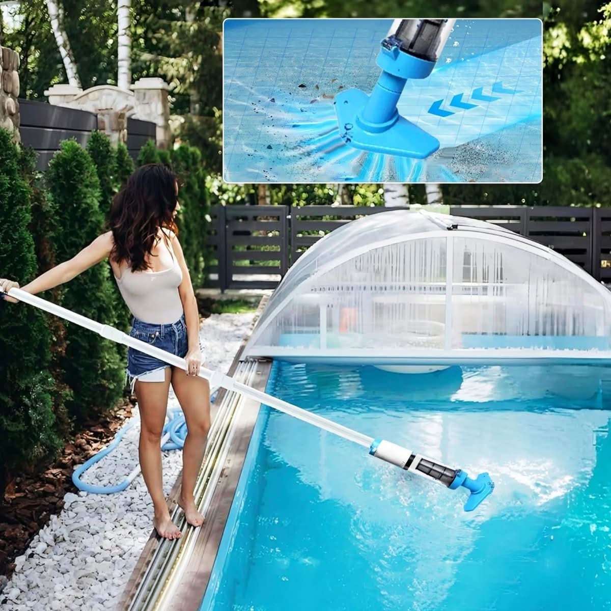 Cordless Pool Vacuum Cleaner – Aquavex Rechargeable Pool & Spa Cleaner