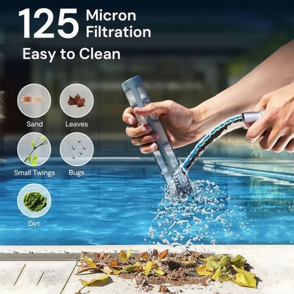 Cordless Pool Vacuum Cleaner – Aquavex Rechargeable Pool & Spa Cleaner