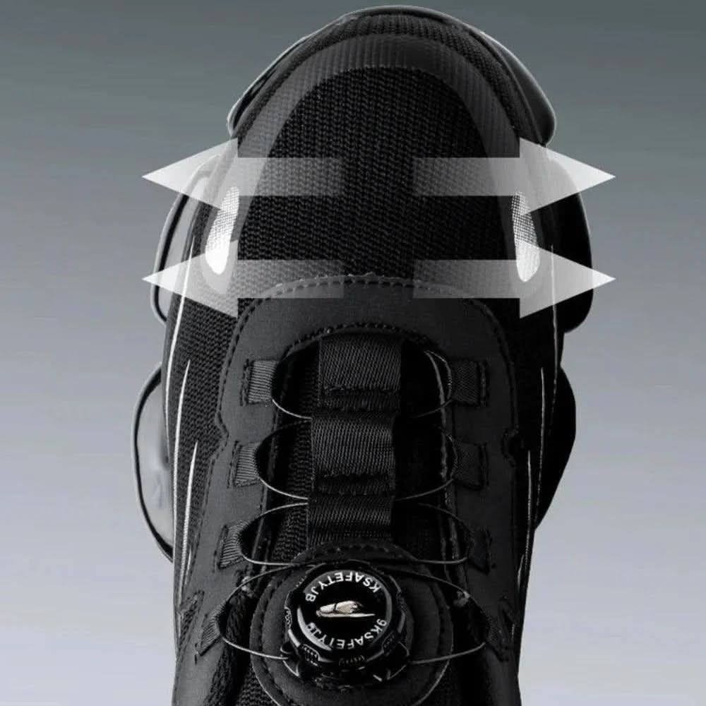 Chaussures de travail confortables antidérapantes pour homme – bout large et semelle rembourrée