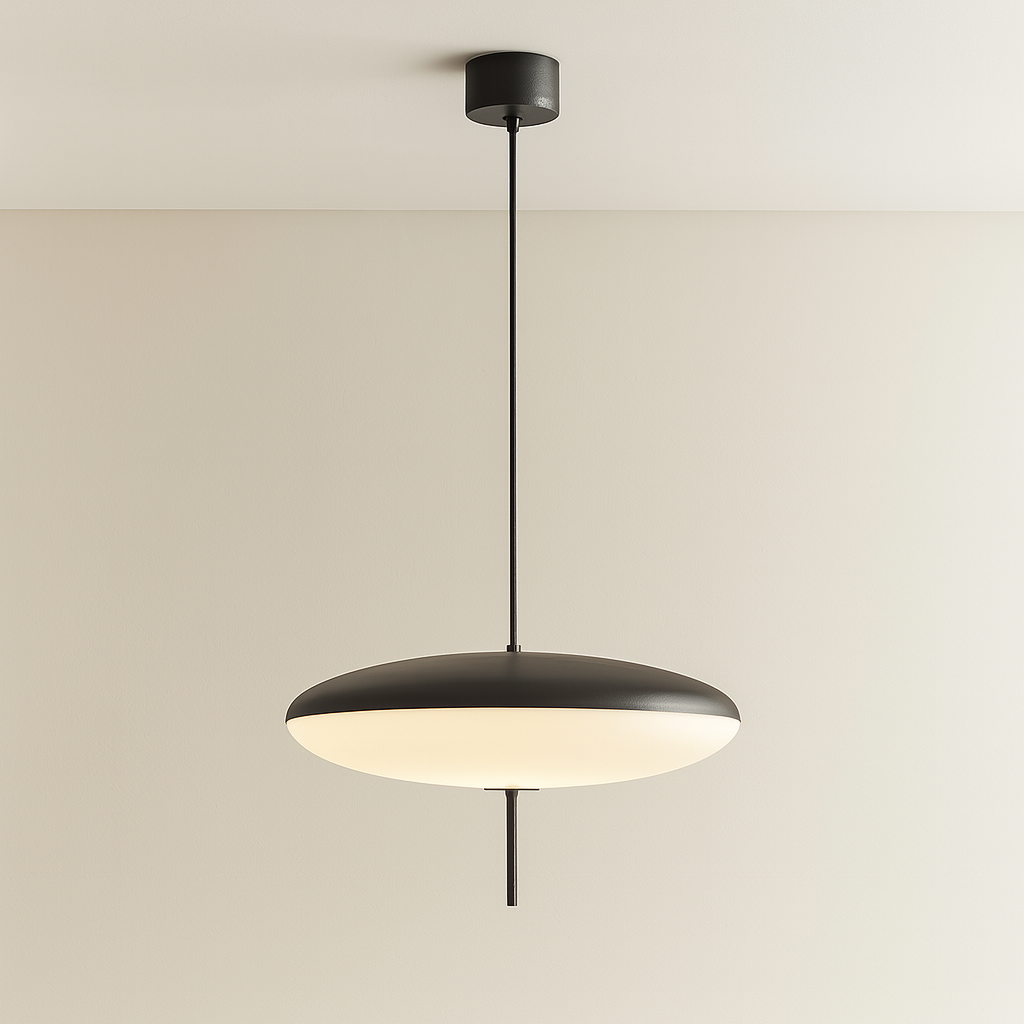 Suspension LED ovale en verre élégante | Lampe suspendue moderne pour la maison