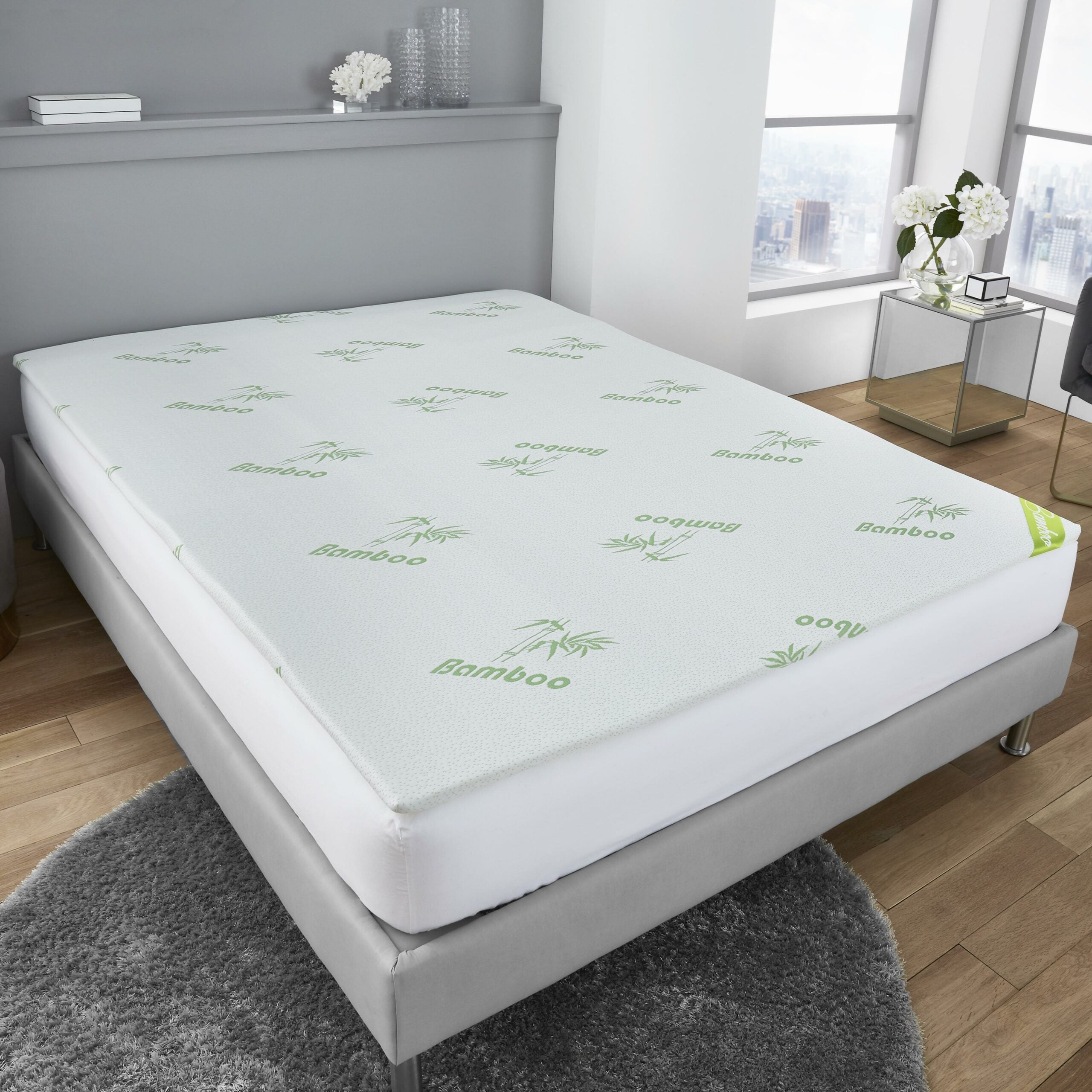 Surmatelas en bambou premium pour un confort et un soutien exceptionnels
