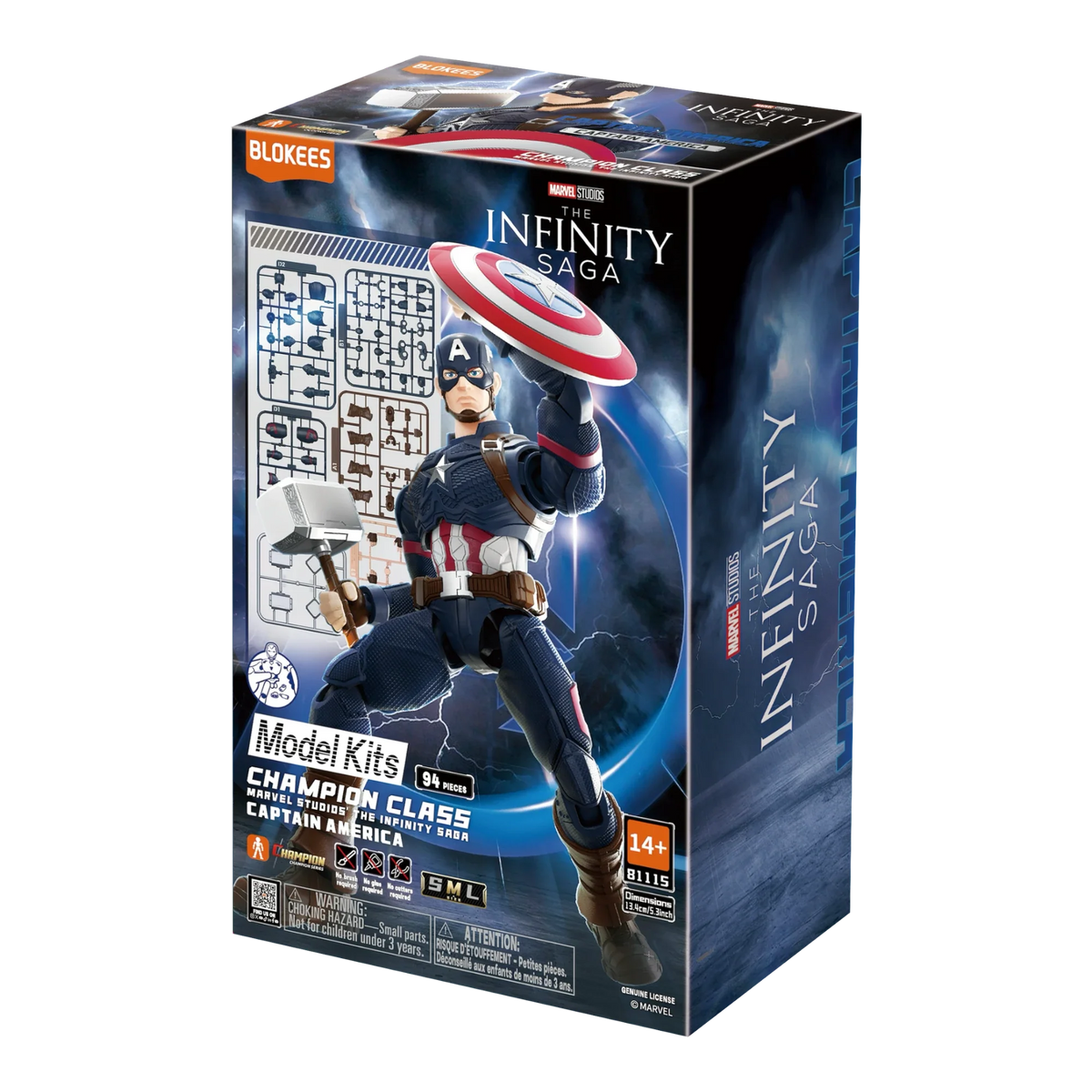 Captain America Articulated Model Kit - Blokees