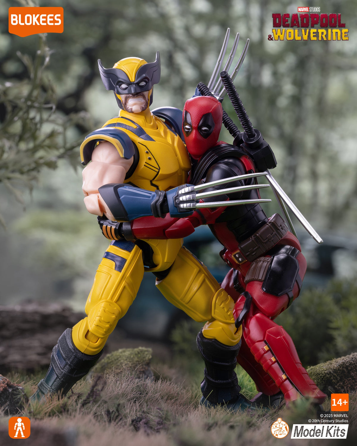 Deadpool Articulated Model Kit - Blokees