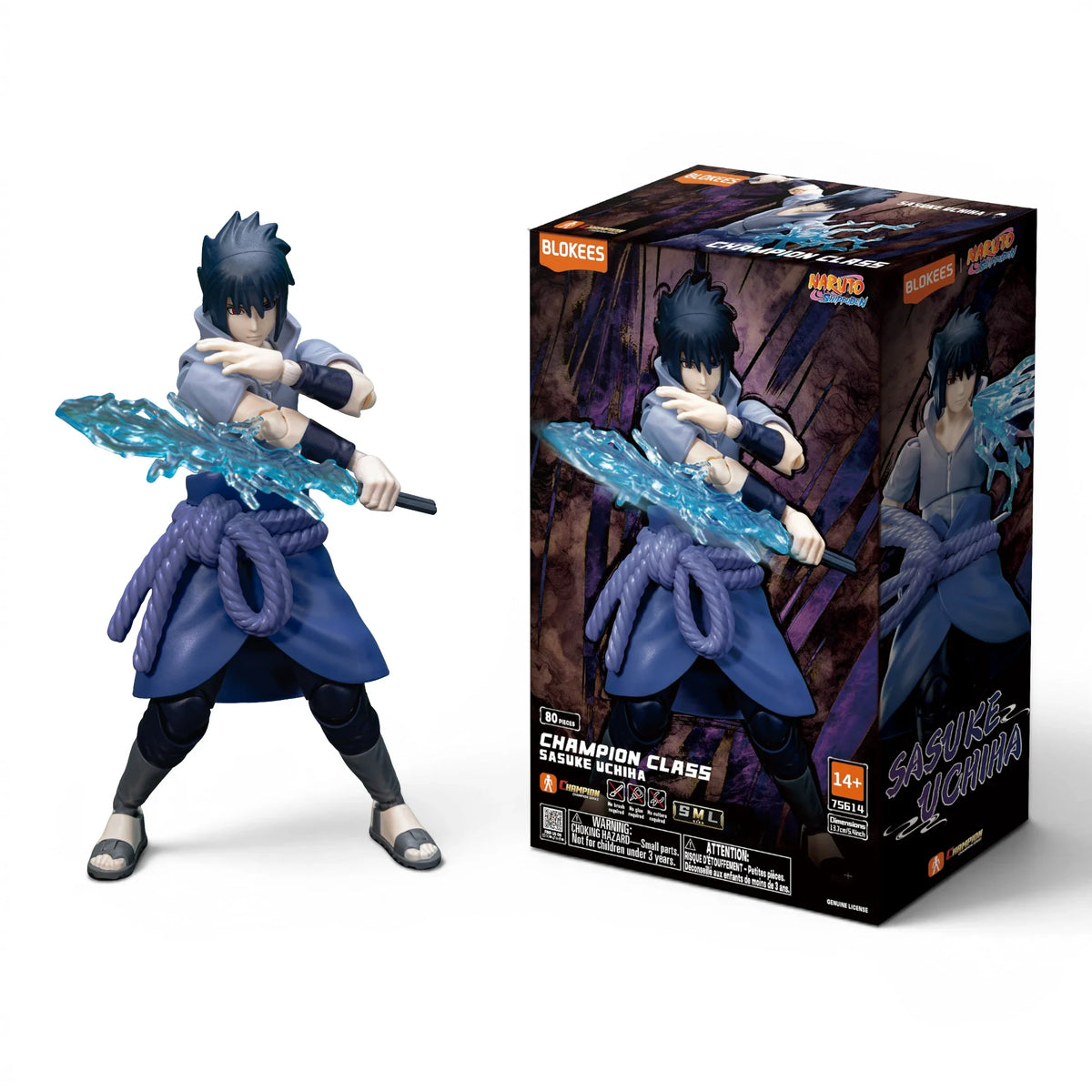 Naruto Sasuke Uchiha Articulated Model Kit - Blokees