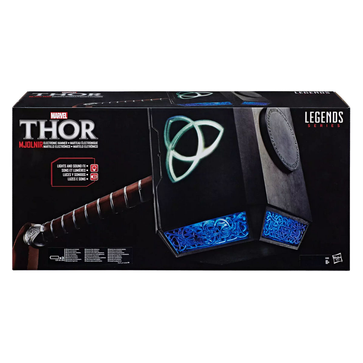 Marvel Legends Mjolnir Electronic Roleplay Hammer - Thor Replica