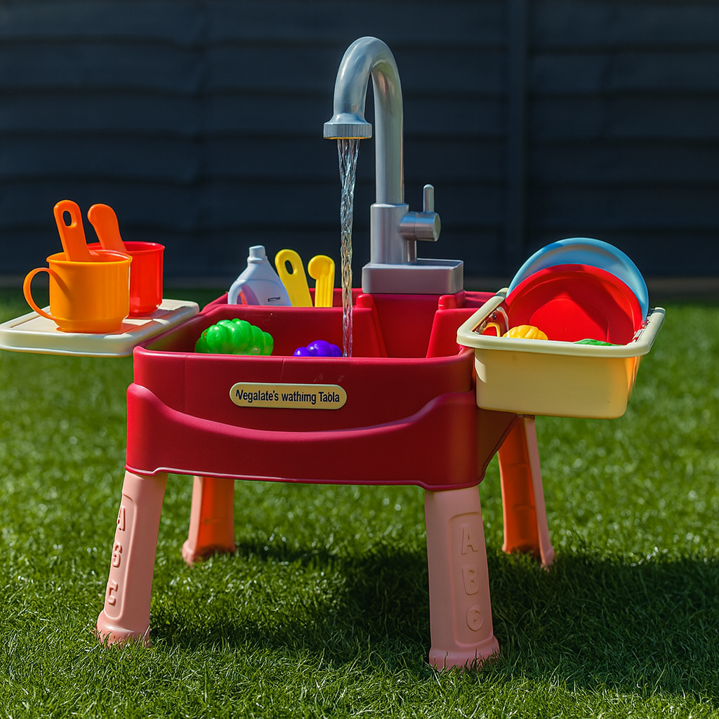 Kids Play Kitchen with Running-Water Tap – WaterWonder Role-Play Set