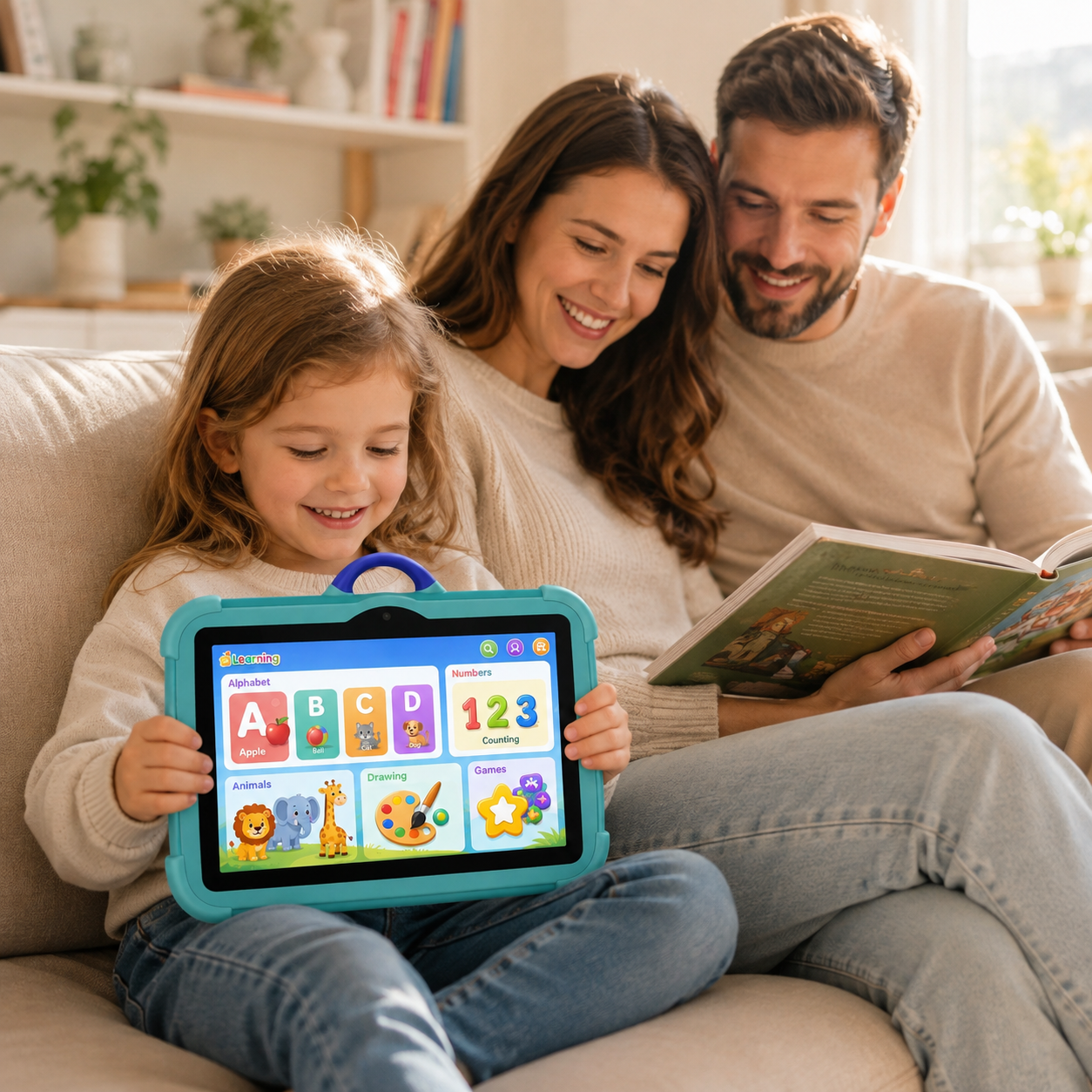 7-Inch Kids Android Tablet – Shockproof Case for Learning & Entertainment