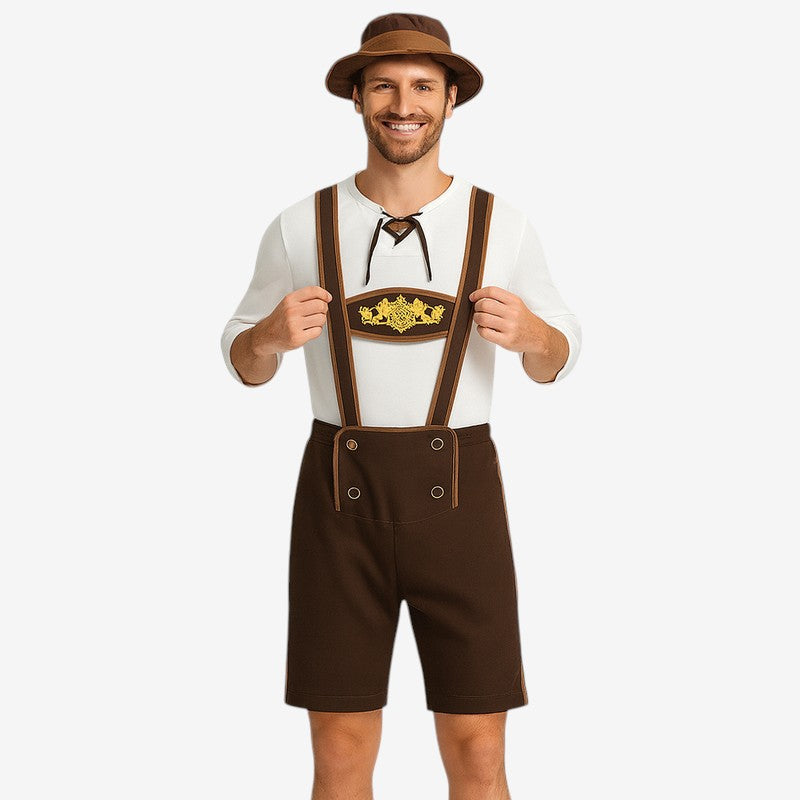 Ensemble traditionnel pour homme avec pantalon brodé