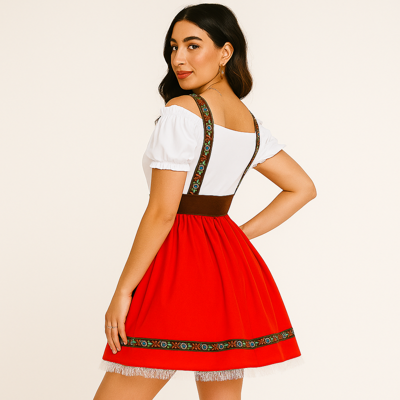 Dirndl pour femme avec encolure Carmen