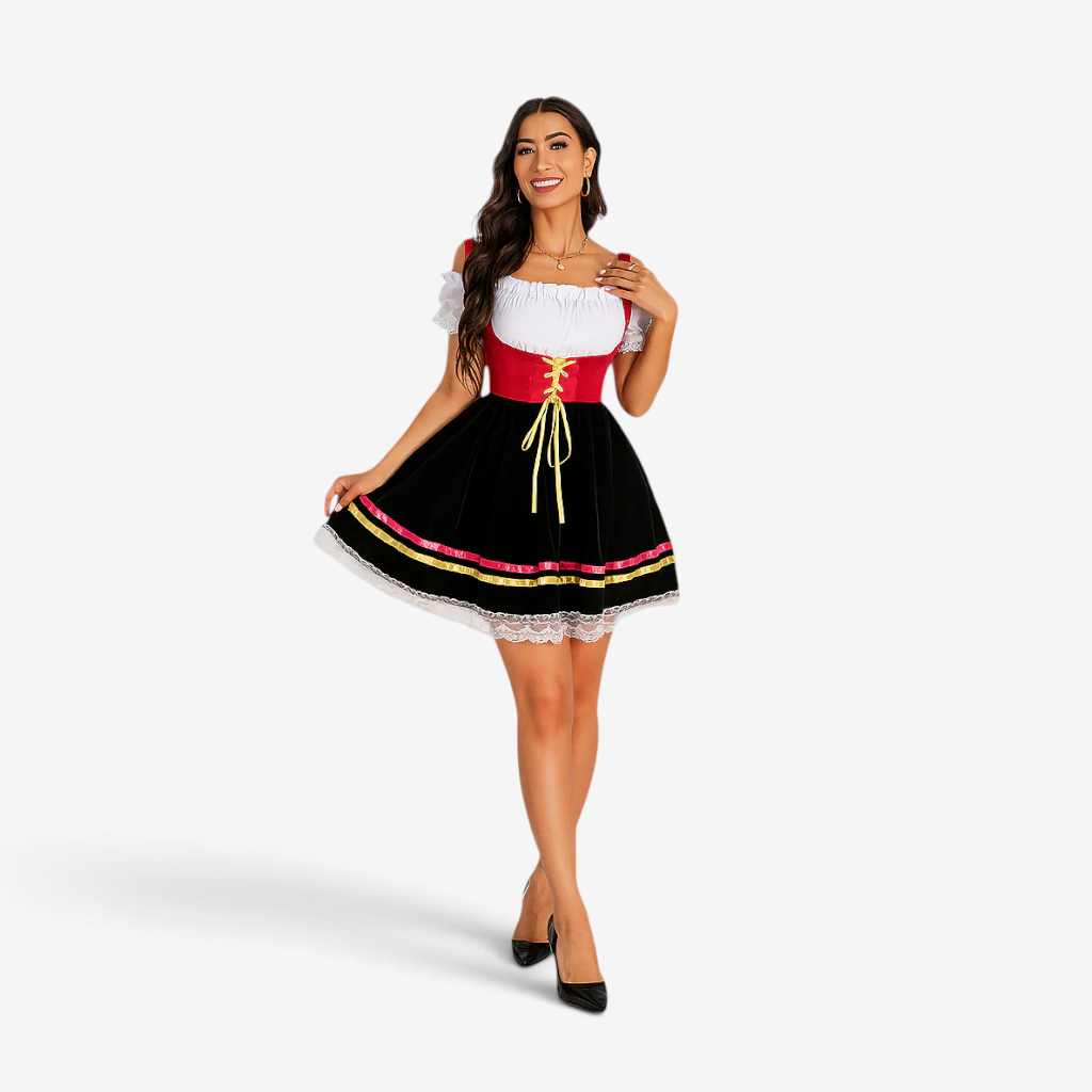Damen-Dirndl mit Carmen-Ausschnitt