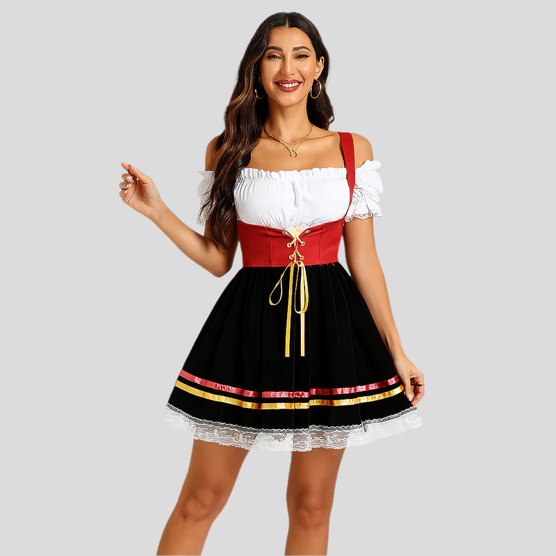 Damen-Dirndl mit Carmen-Ausschnitt