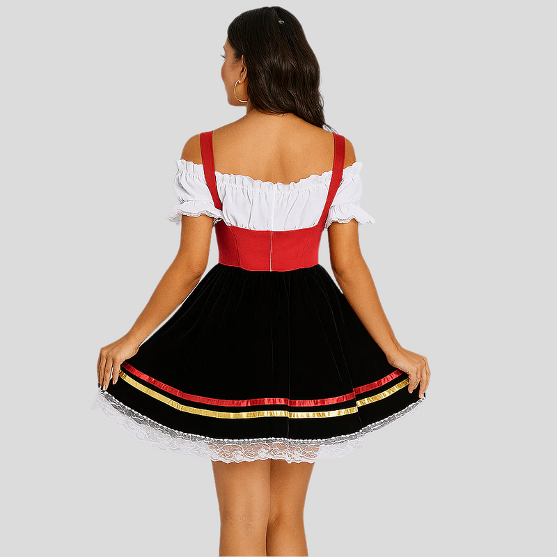 Damen-Dirndl mit Carmen-Ausschnitt