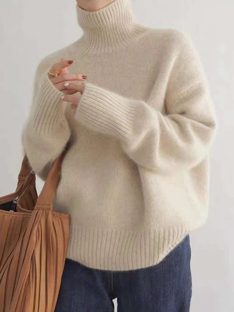 Luna - Pull col roulé en laine