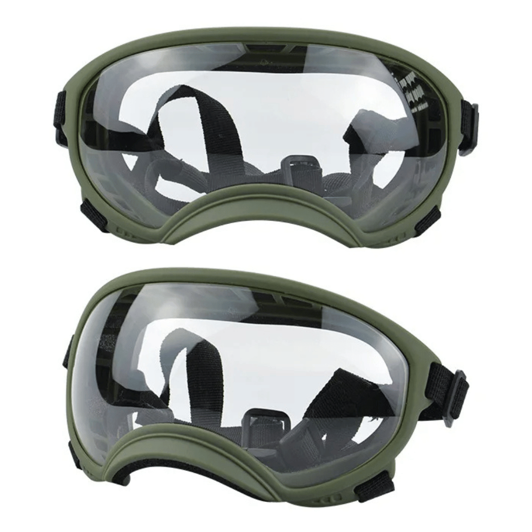 Lunettes de protection imperméables pour chien avec protection UV et sangles réglables