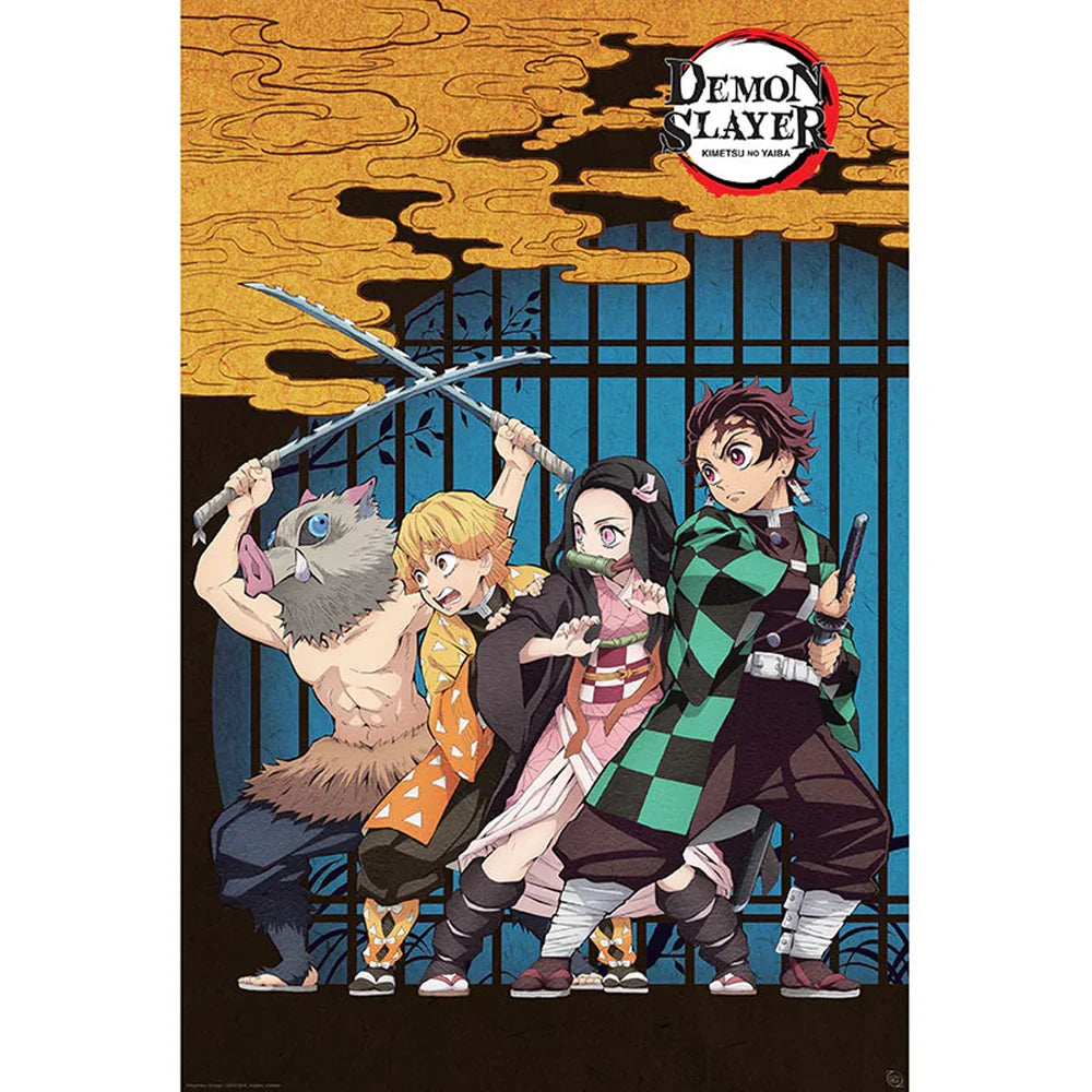 Demon Slayer Group Maxi Wall Poster - 61 x 91.5 cm