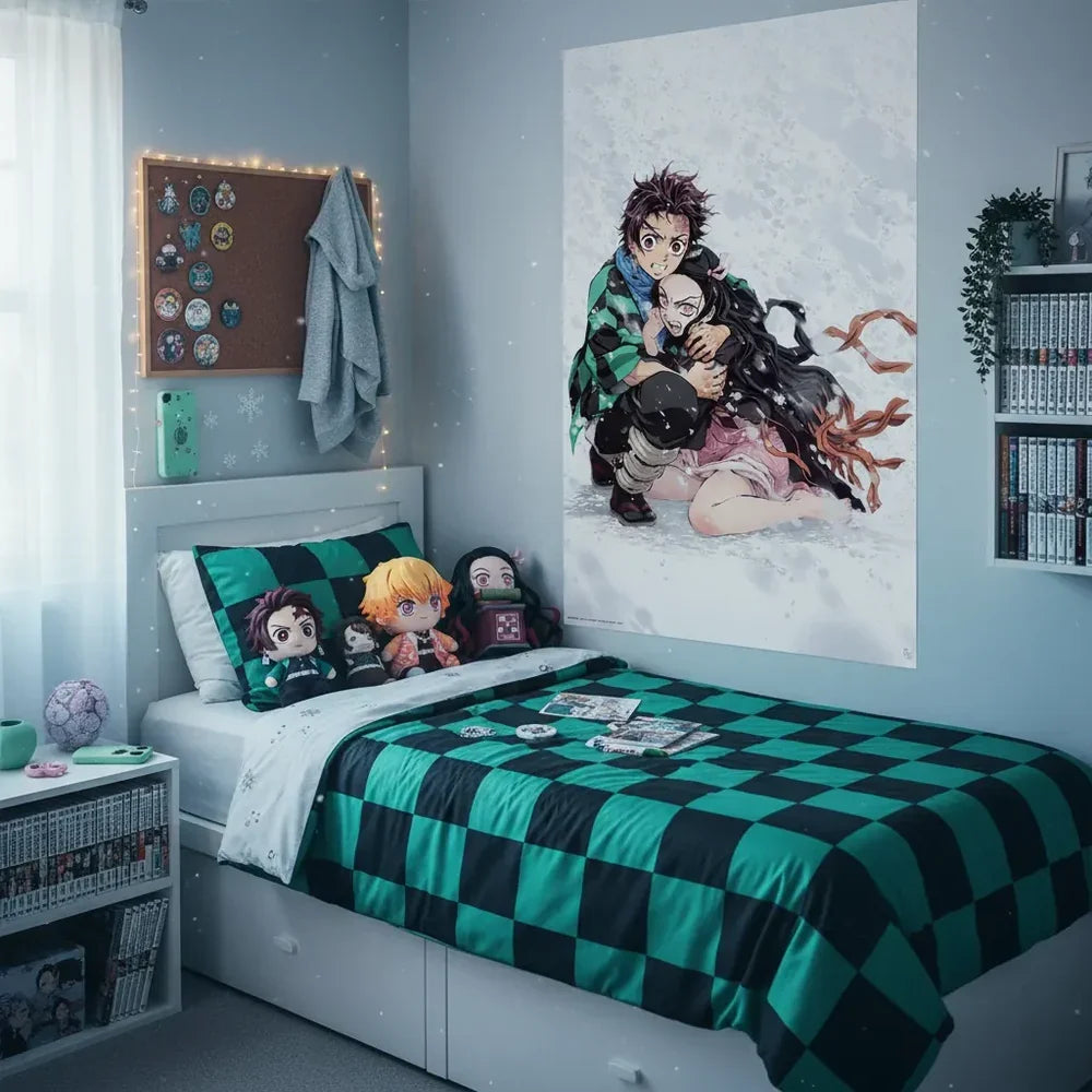 Demon Slayer Tanjiro & Nezuko Snow Maxi Wall Poster - 61 x 91.5 cm