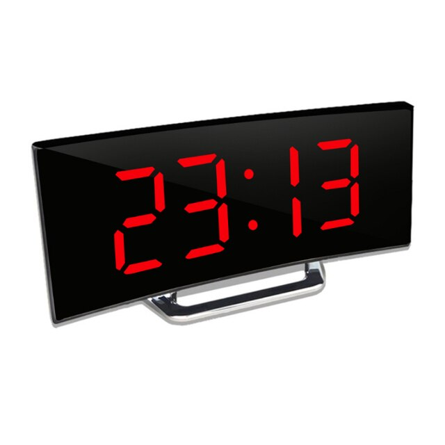 LED-Spiegelwecker mit automatischer Dimmung, Schlummerfunktion und Temperaturanzeige