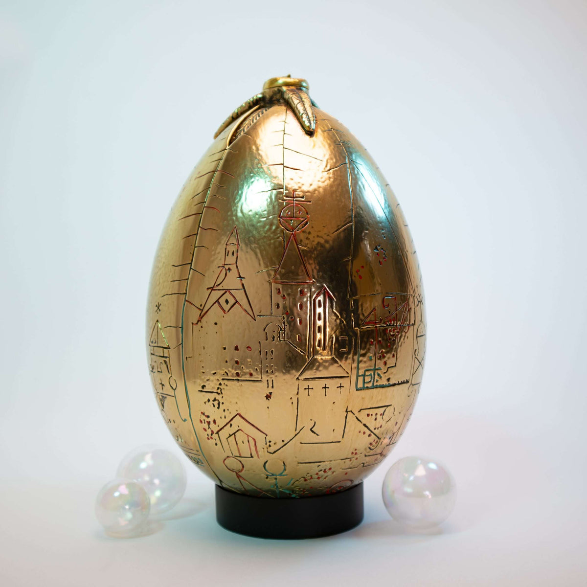 Harry Potter Golden Egg Replica with Display Stand - Resin