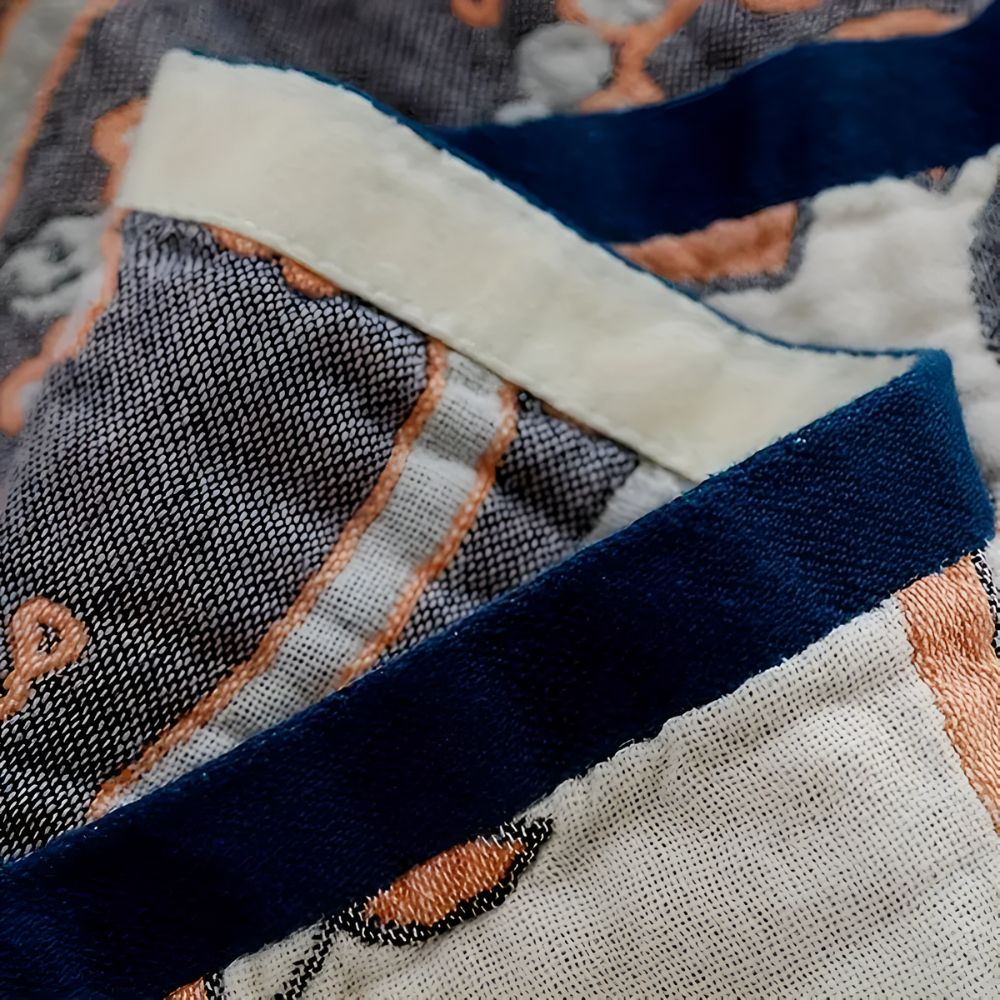 Plaid en coton floral confortable pour décoration intérieure et confort
