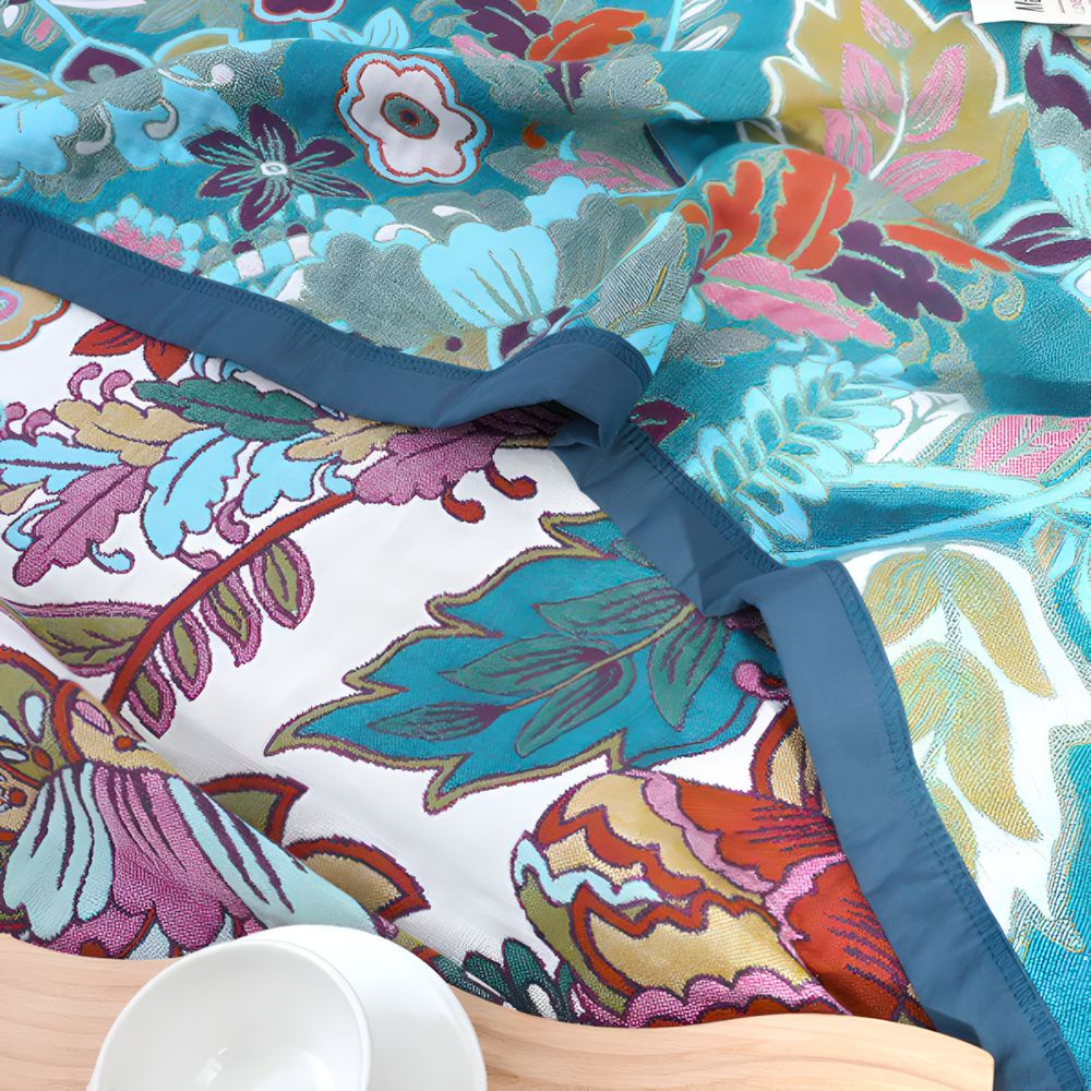 Plaid floral réversible pour décoration intérieure chaleureuse et confort