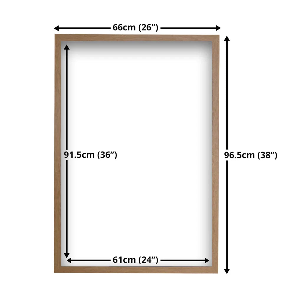 Wooden Maxi Poster Frame 61 x 91.5 cm - Oak Finish