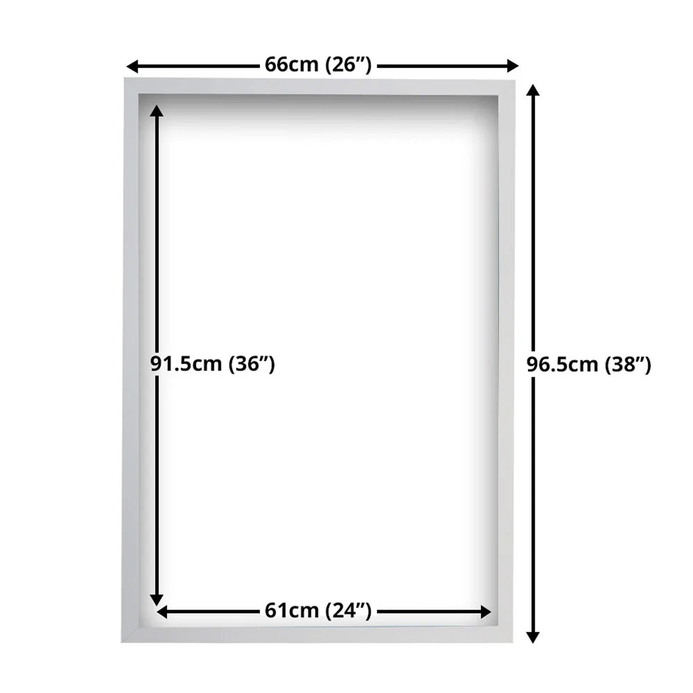 Cadre en bois pour affiche maxi 61 x 91.5 cm - Blanc