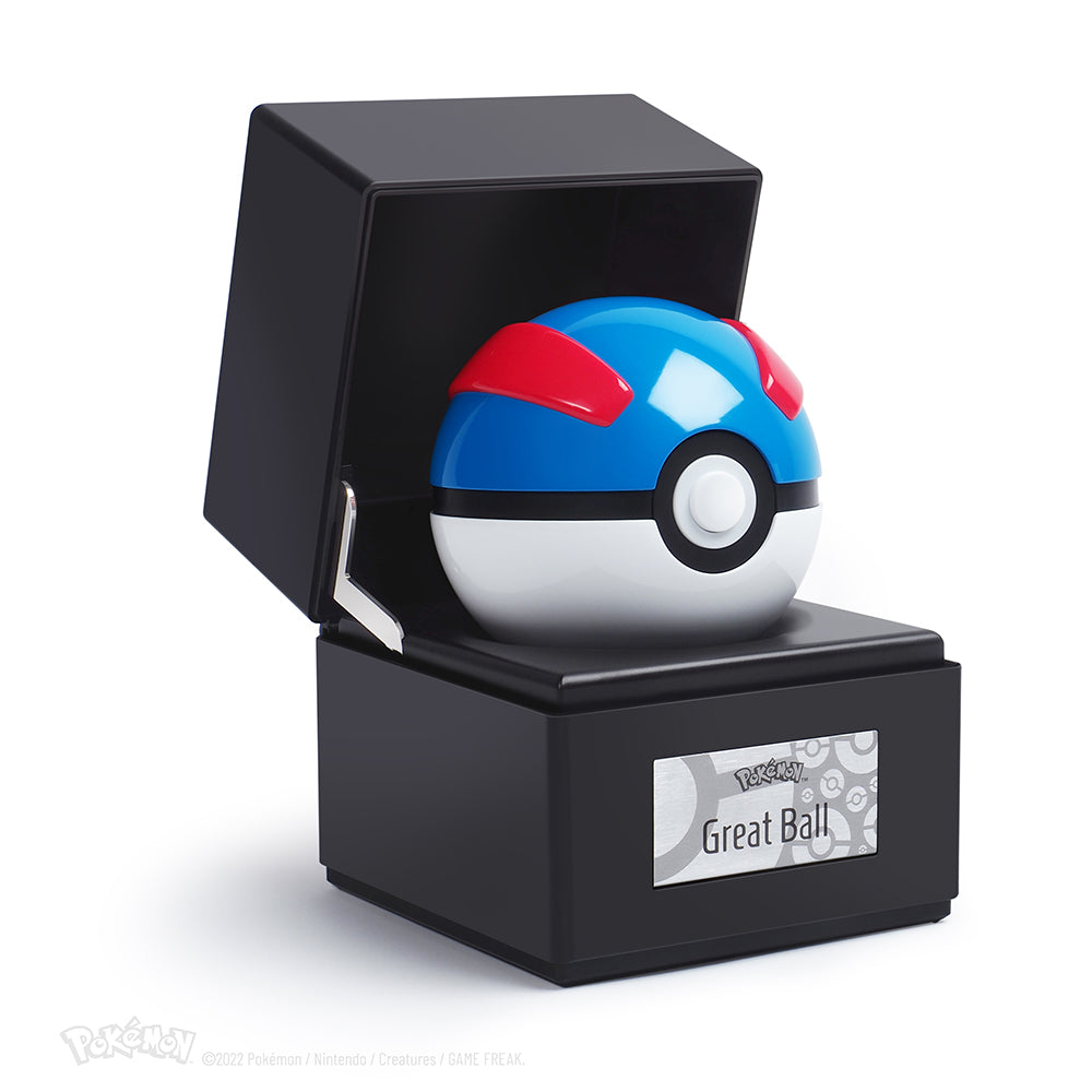 Réplique interactive de la Super Ball en métal moulé Pokémon