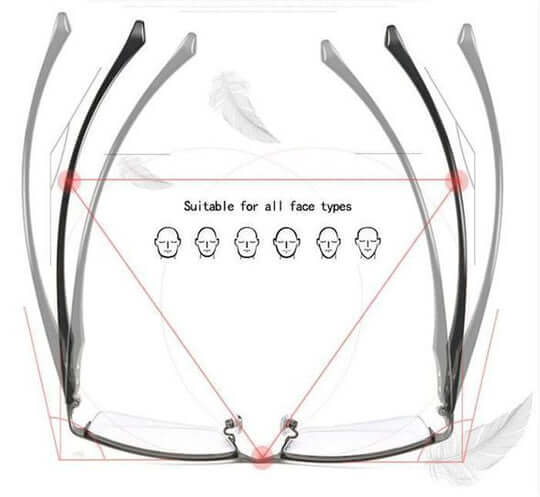 Progressive multifokale Lesebrille mit Antireflex- und UV-Schutz