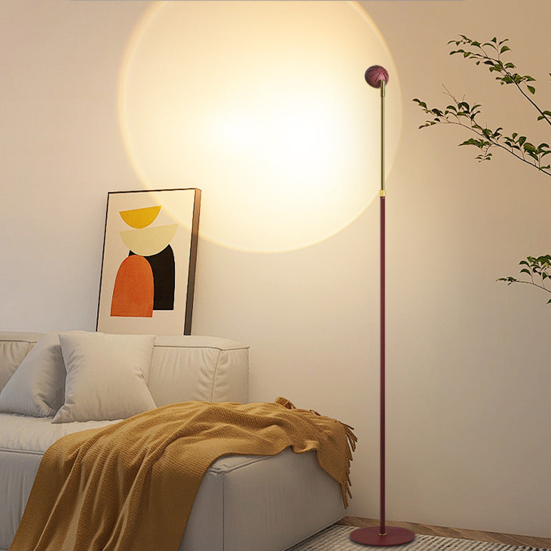 Lampadaire LED réglable en métal noir pour salon et chambre