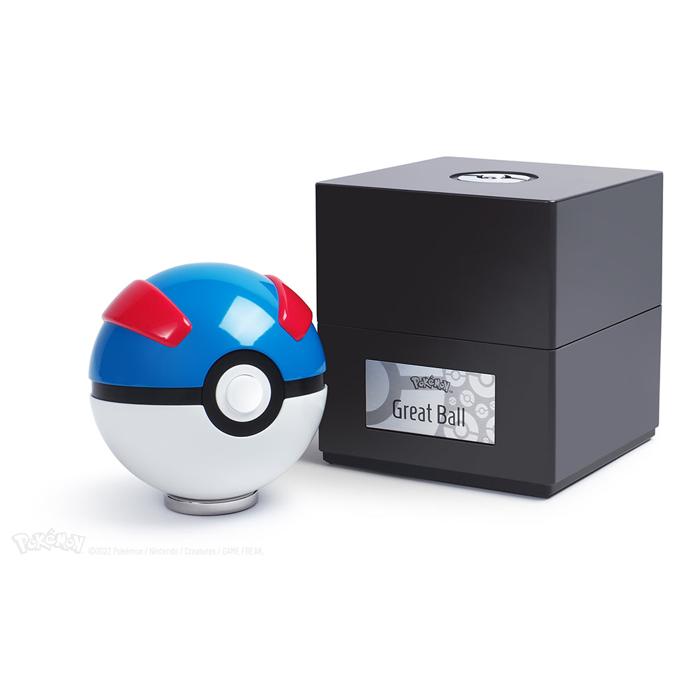 Réplique interactive de la Super Ball en métal moulé Pokémon
