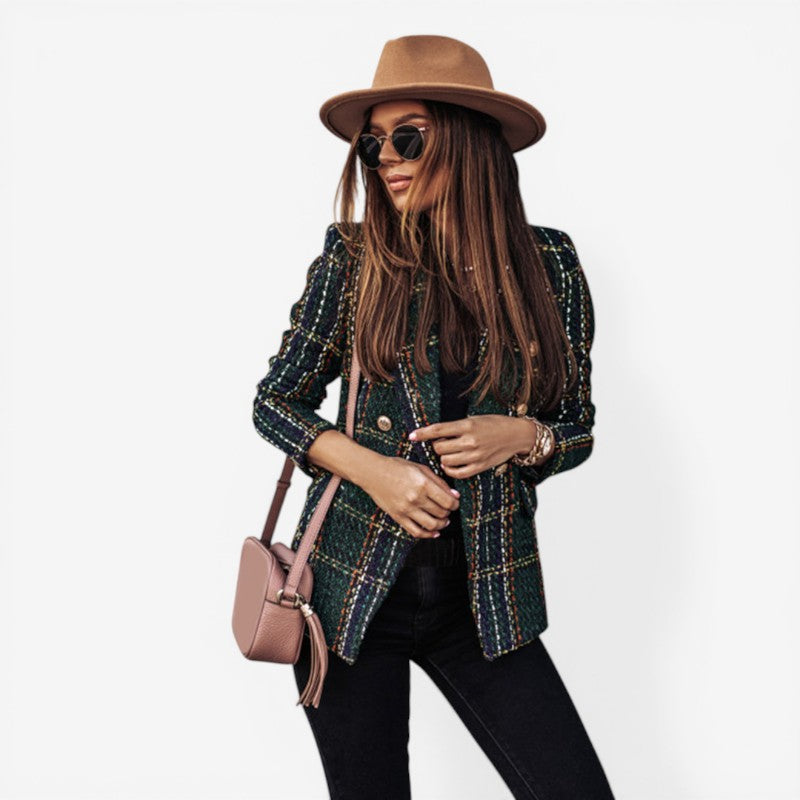 Blazer ajusté à boutons avec poches