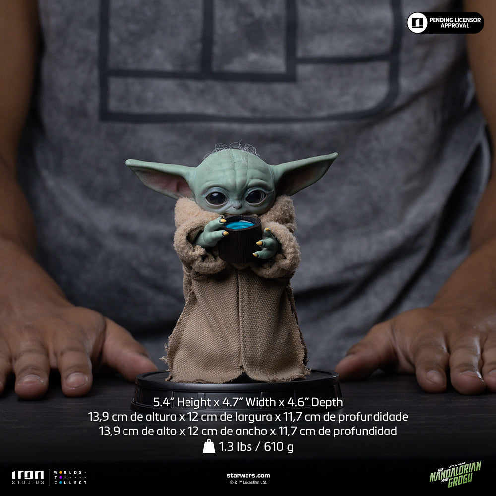 Grogu Always Hungry Display Statue - Iron Studios Mandalorian and Grogu Collection