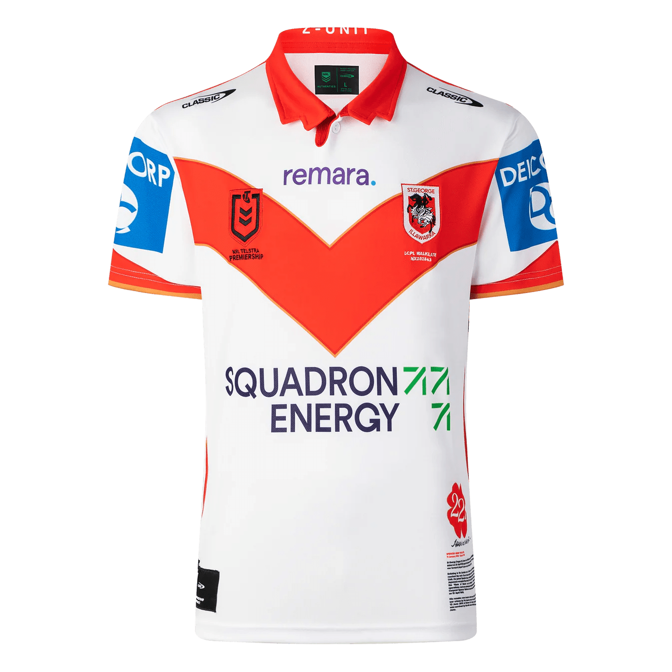 Maillot ANZAC St. George Illawarra Dragons 2025