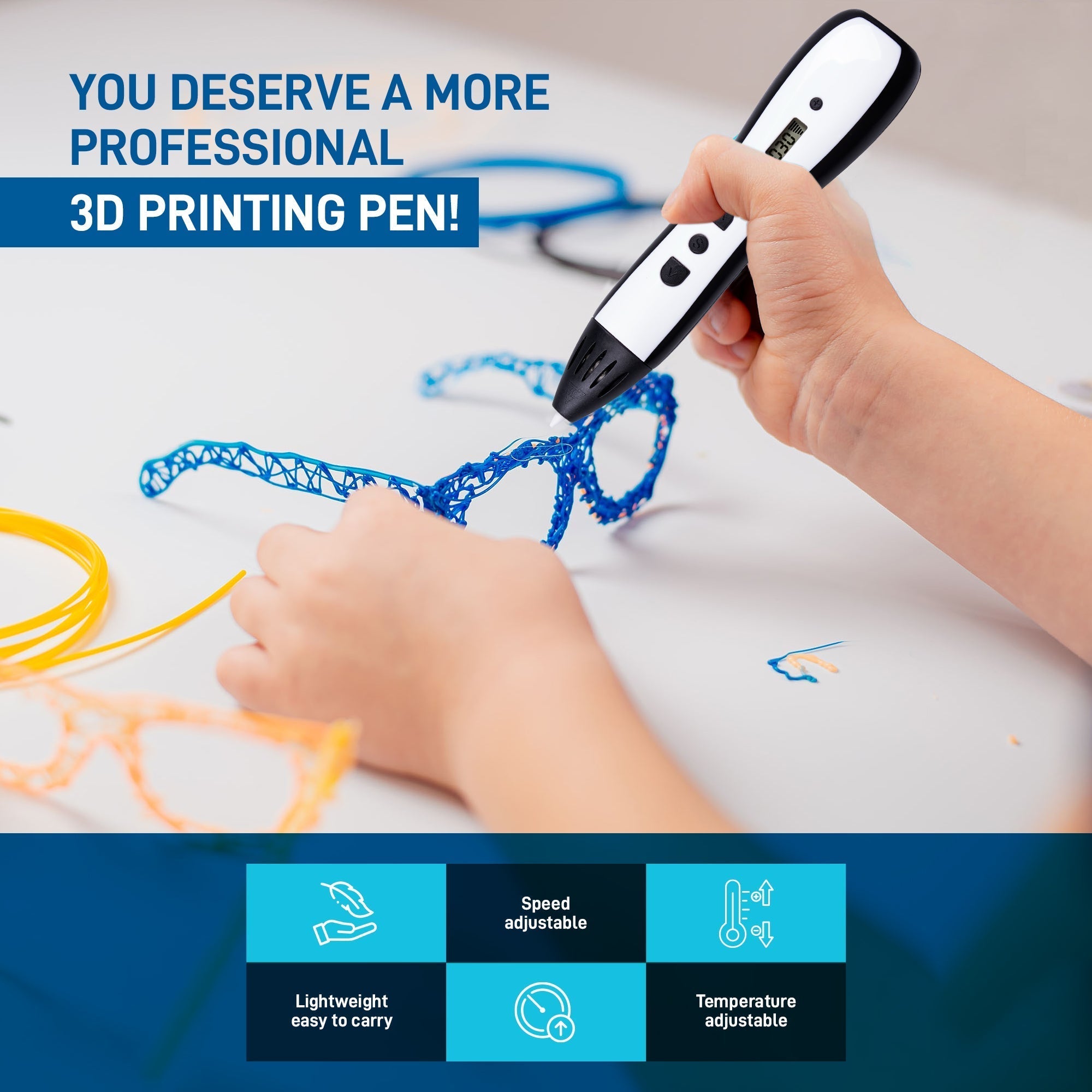 3D Pen for Kids – PLA Filament Printing & Drawing Craft Kit