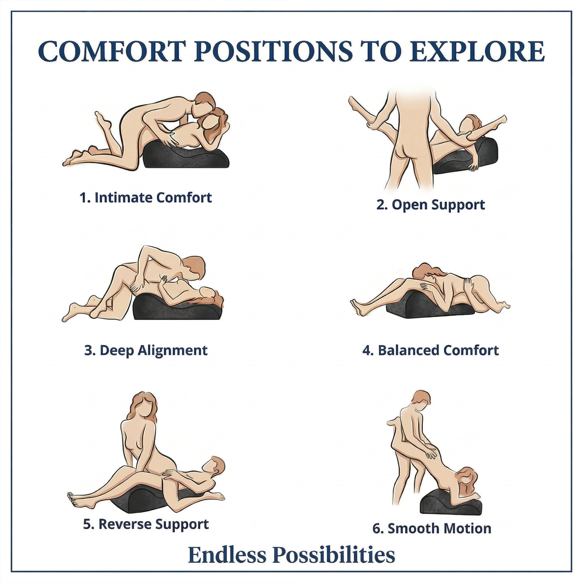 Ergonomisches Intimitätsstützkissen für Komfort und Positionierung