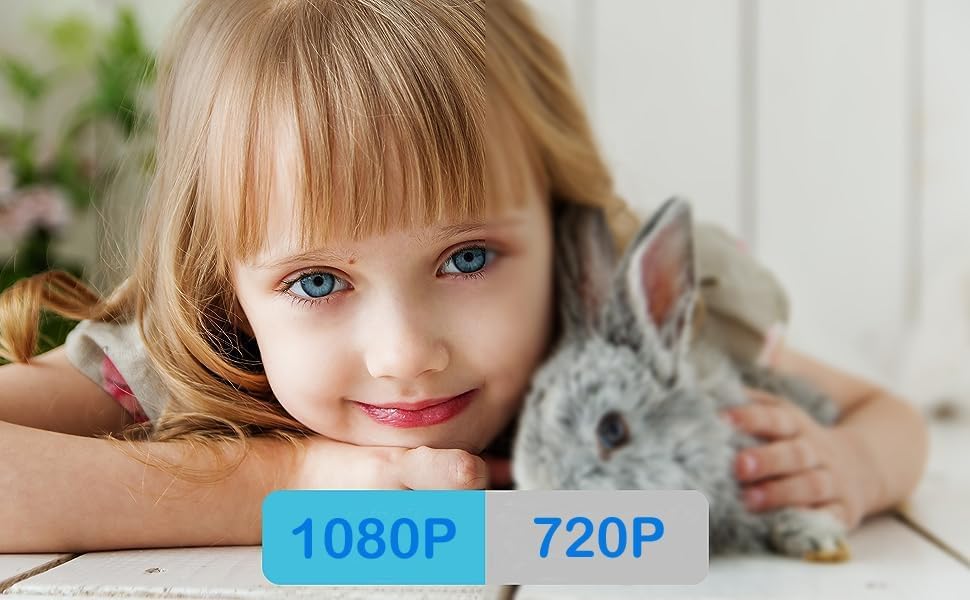 1080P-WLAN-Überwachungskamera für Innenräume mit Nachtsicht und Bewegungswarnungen