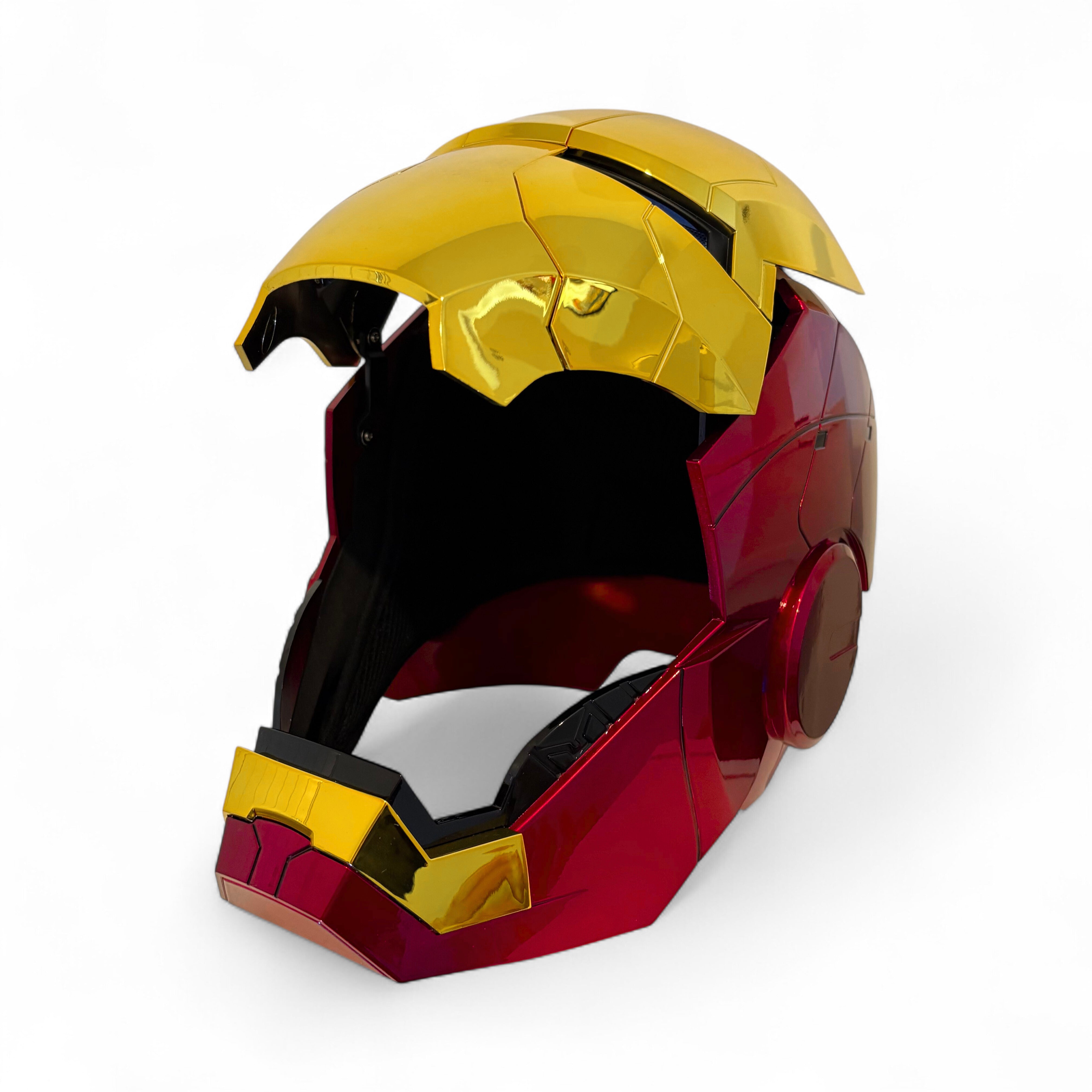 Iron Man MK5 Helmet Gold Edition – Voice-Controlled Cosplay Helmet
