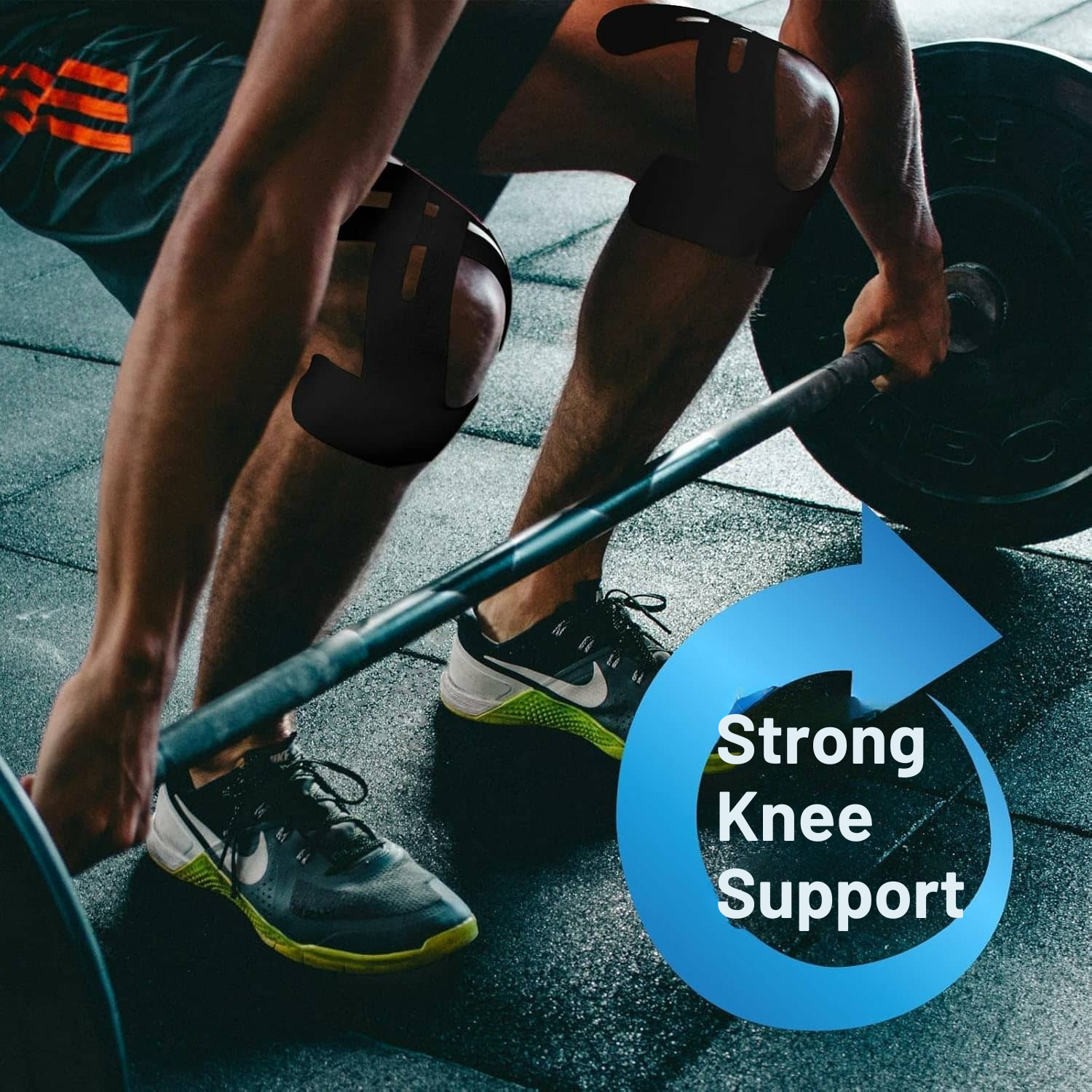 Vorgeschnittenes Kinesiologie-Kniesporttape - atmungsaktive elastische Sportstützstreifen