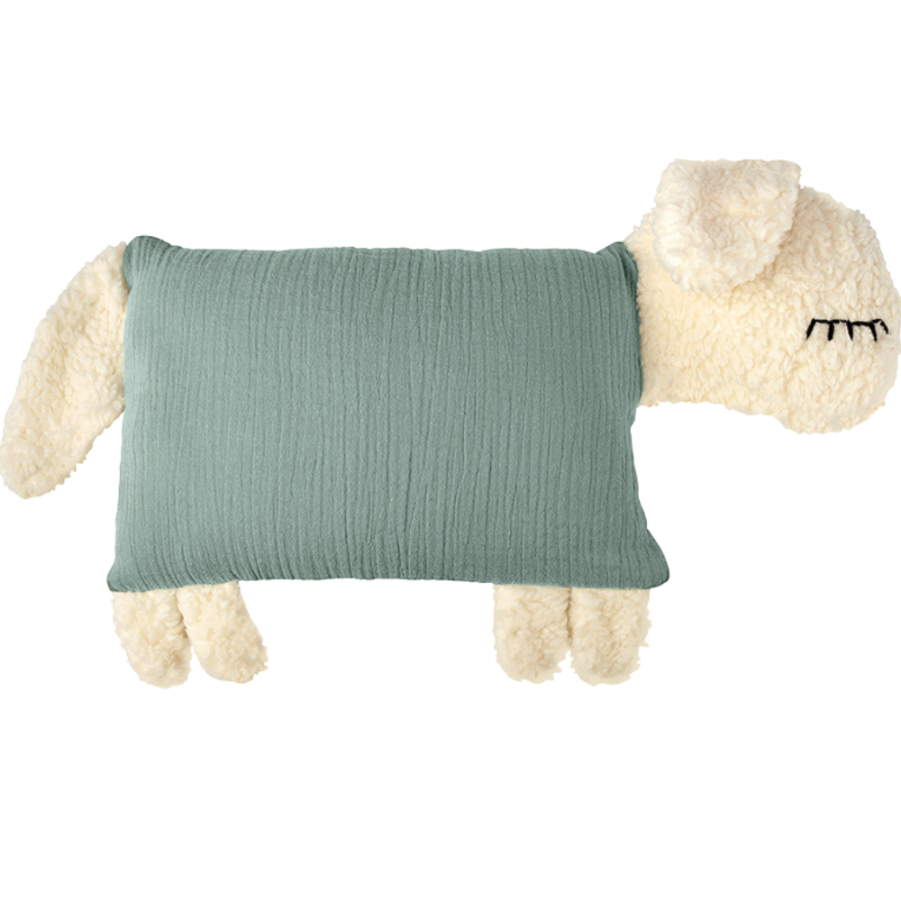 Personalised Sheep Soft Toy with Organic Cotton and Merino Wool