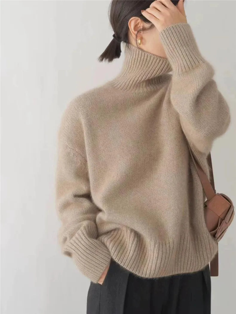 Luna - Pull col roulé en laine