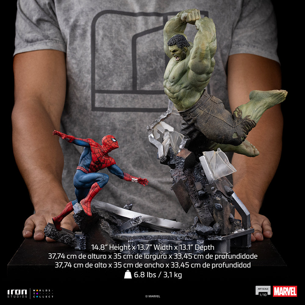 Spider-Man vs Hulk-beeld - Spider-Man: Brand New Day - Art Scale 1/10 - Iron Studios - Voorbestelling