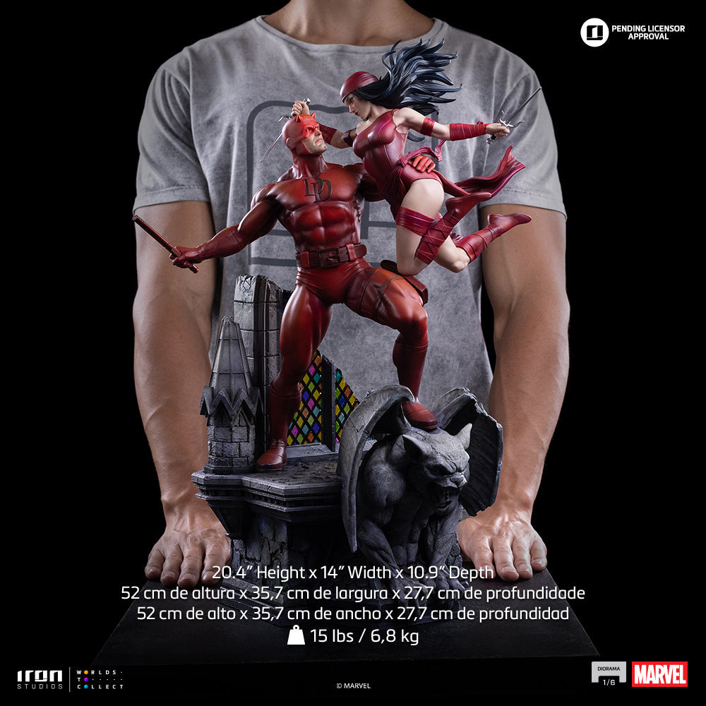 Daredevil und Elektra - Marvel Comics - Diorama 1/6 - Iron Studios - Vorbestellung