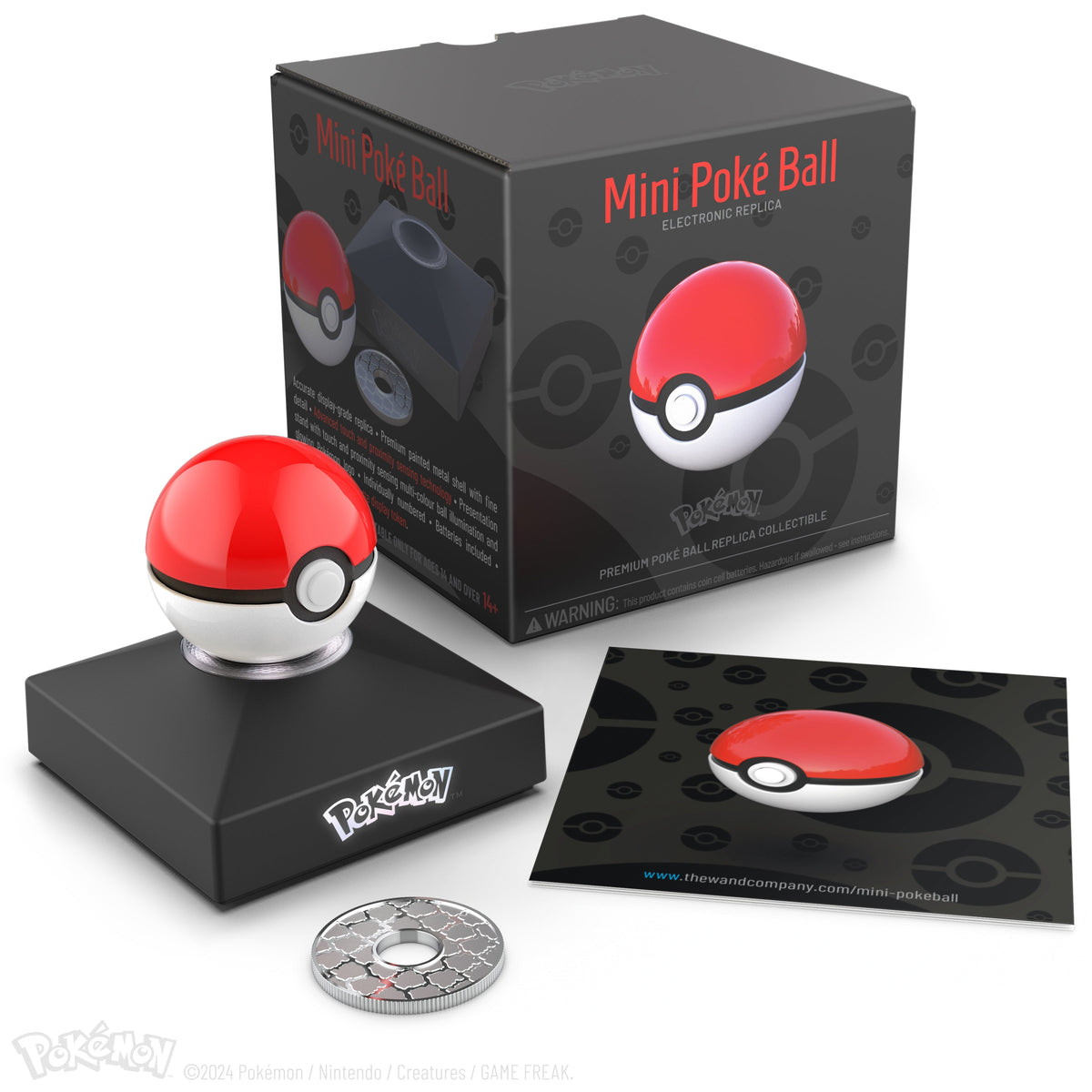Pokémon Die-Cast Mini Poké Ball Interactive Replica
