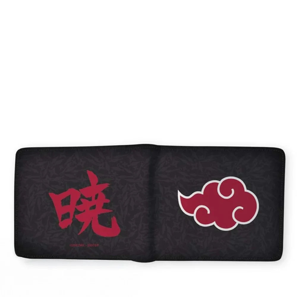 Naruto Akatsuki Vinyl Wallet - Card and Cash Compartments