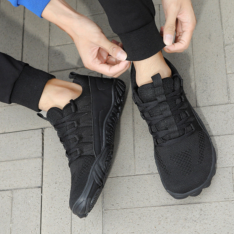 Wide-Fit Barefoot Walking Shoes – Breathable Shoes with Grippy Outsole