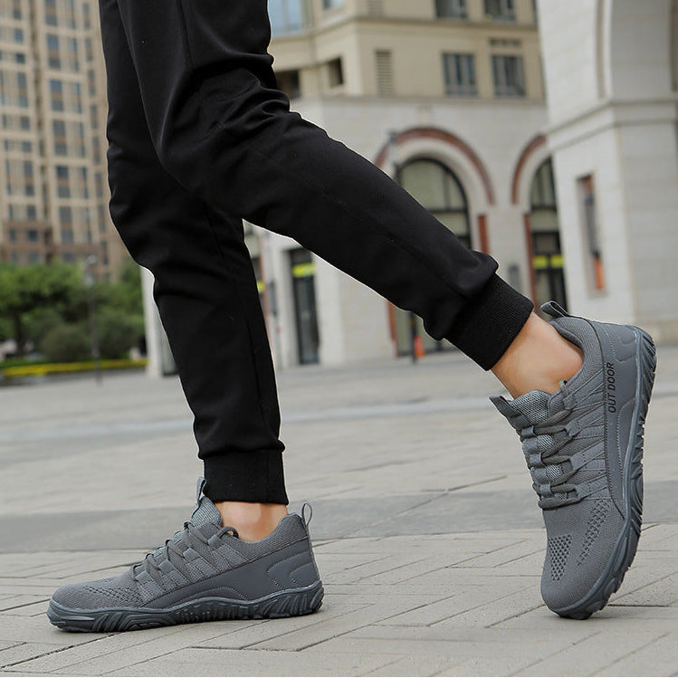 Wide-Fit Barefoot Walking Shoes – Breathable Shoes with Grippy Outsole
