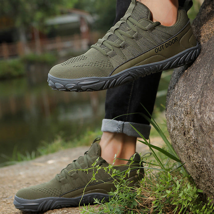 Wide-Fit Barefoot Walking Shoes – Breathable Shoes with Grippy Outsole