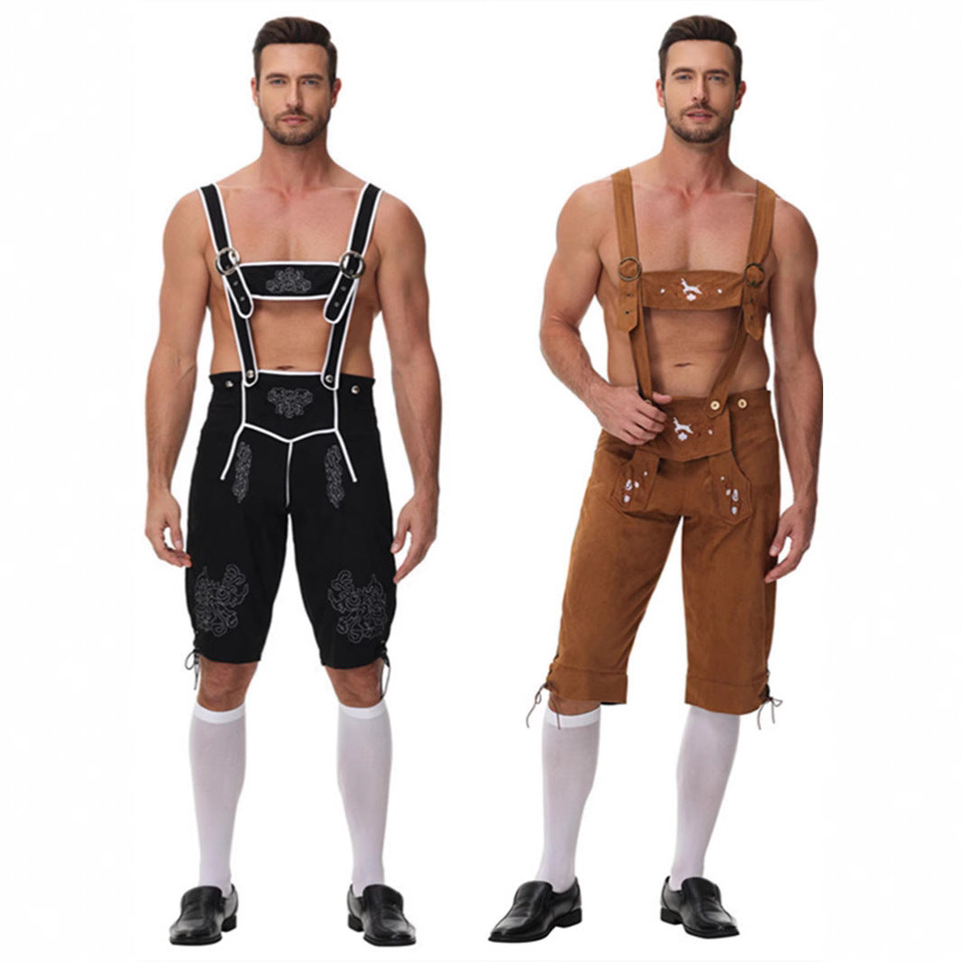 Traditionelles kurzes Trachtenoutfit für Herren mit Stickerei